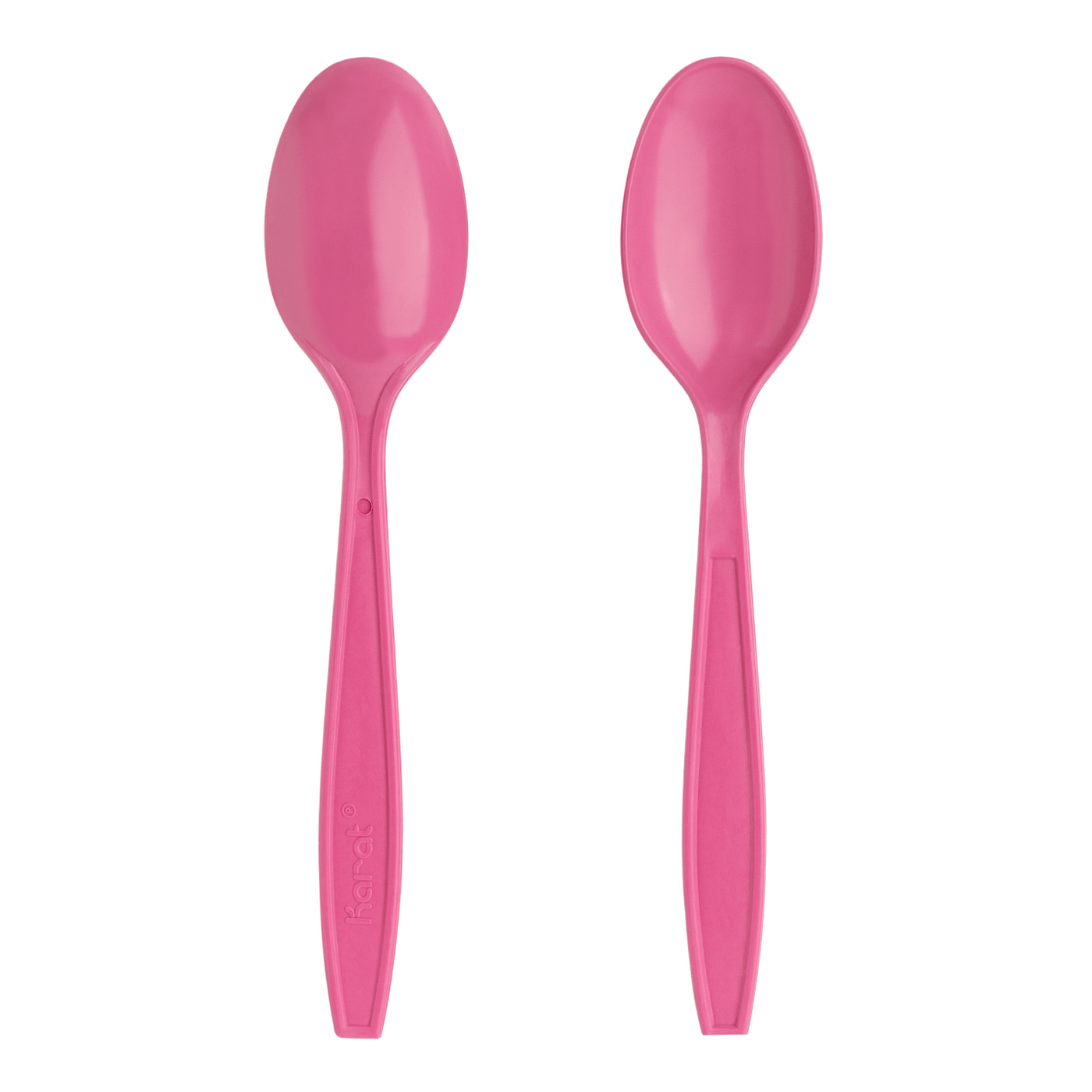 [1,000 ct] PP Plastic Extra Heavy Weight Tea Spoons, Pink – LollicupStore