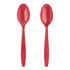 [1,000 ct] PP Plastic Extra Heavy Weight Tea Spoons, Red