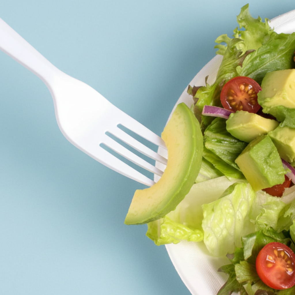 [1,000 ct] PP Plastic Premium Extra Heavy Weight Forks, White