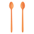 [1,000 ct] PP Plastic Heavy Weight Soda Spoons, Orange