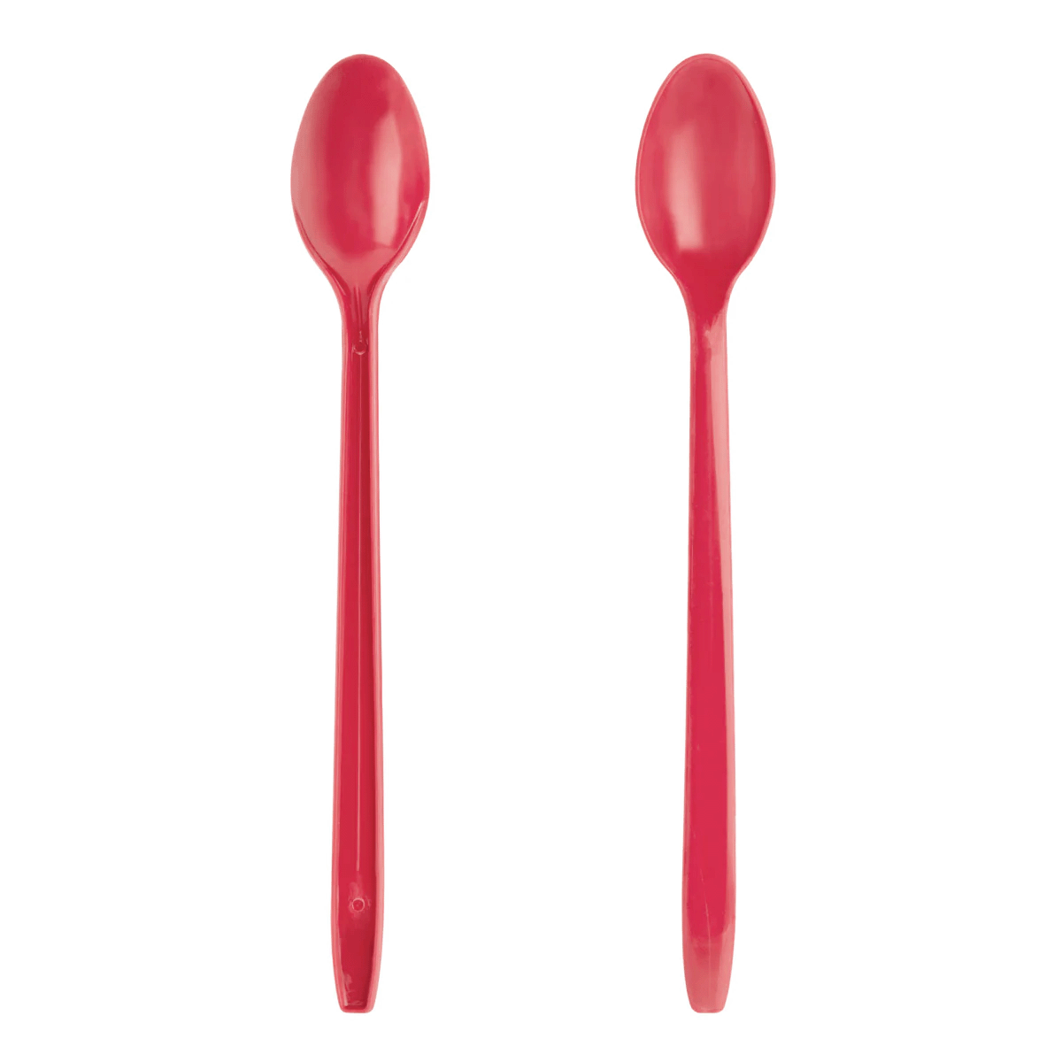 [1,000 ct] PP Plastic Heavy Weight Soda Spoons, Red