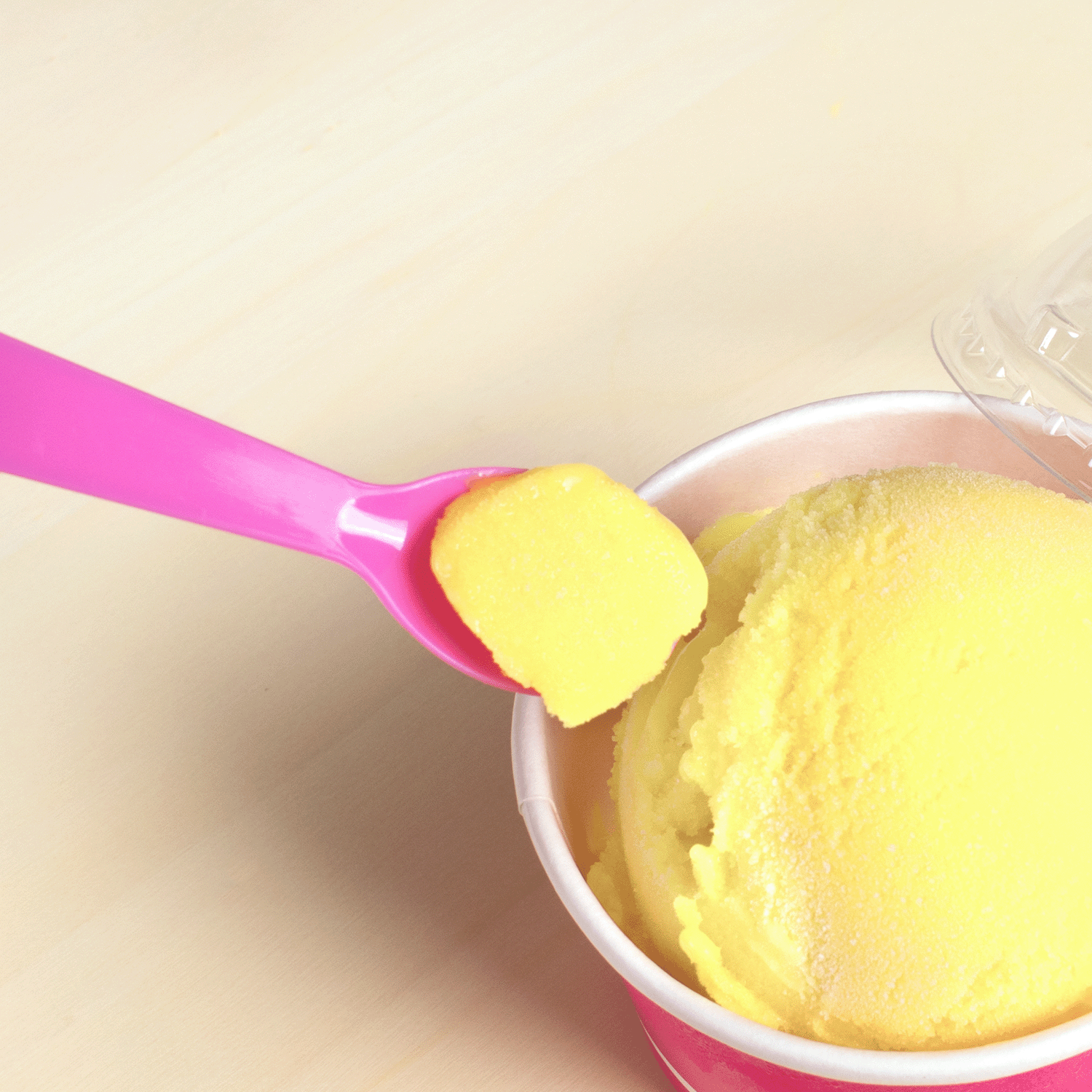 [4,000 ct] PS Plastic Tasting Spoon, Pink