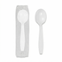 [1,000 ct] PS Plastic Heavy Weight Soup Spoons Wrapped, White