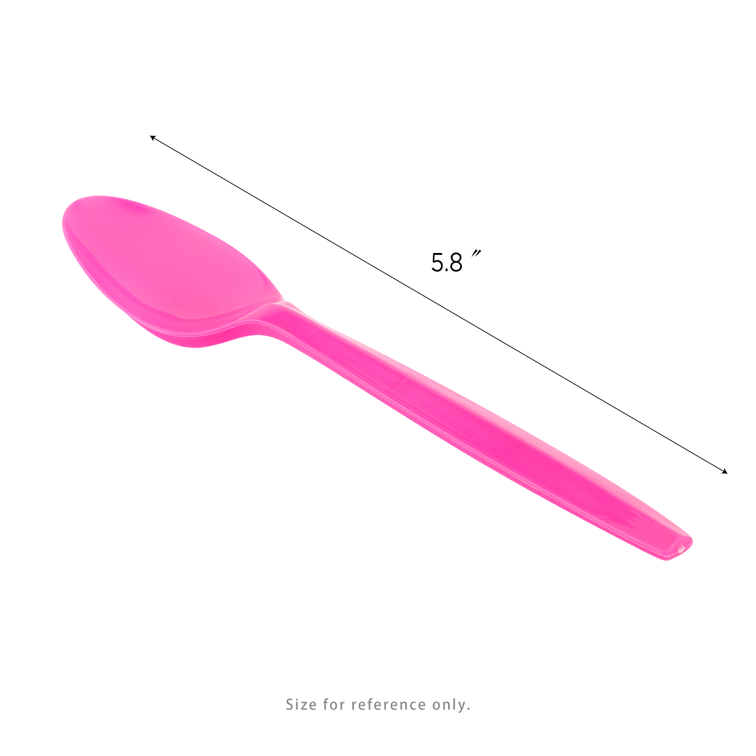 [1,000 ct] PP Plastic Medium Weight Color Changing Tea Spoons, Pink to Purple