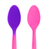 [1,000 ct] PP Plastic Medium Weight Color Changing Tea Spoons, Pink to Purple