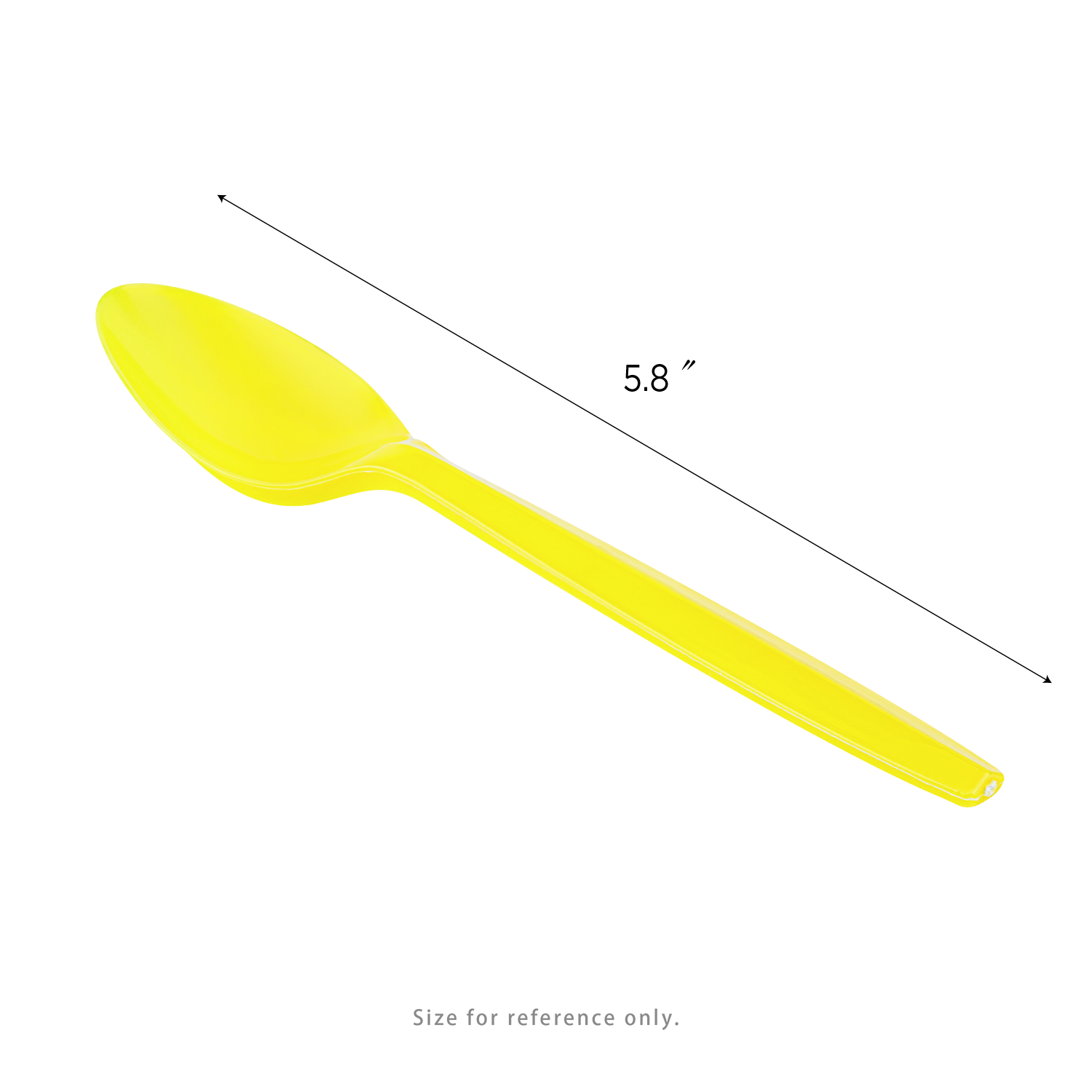 [1,000 ct] PP Plastic Medium Weight Color Changing Tea Spoons, Yellow to Orange