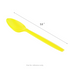 [1,000 ct] PP Plastic Medium Weight Color Changing Tea Spoons, Yellow to Orange