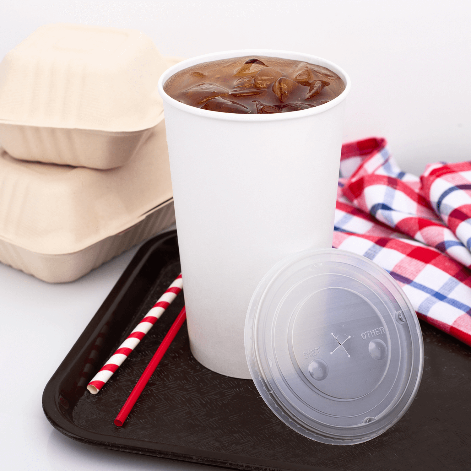 [500 ct] 44 oz Cold Paper Cup (115 mm), White