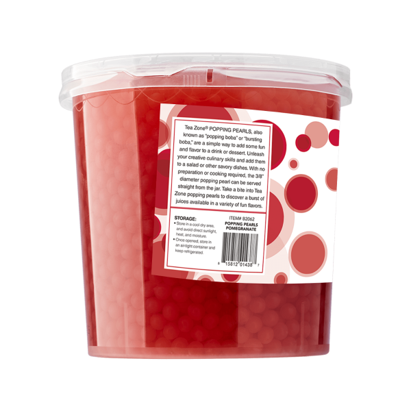 Tea Zone Pomegranate Popping Pearls - Jar (7 lbs)