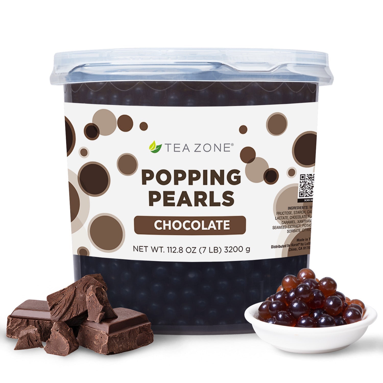 Chocolate Popping Pearls - 7 lbs