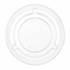 [1,000 ct] Plastic Cup Lids | No Hole | PET | 92 mm | Clear