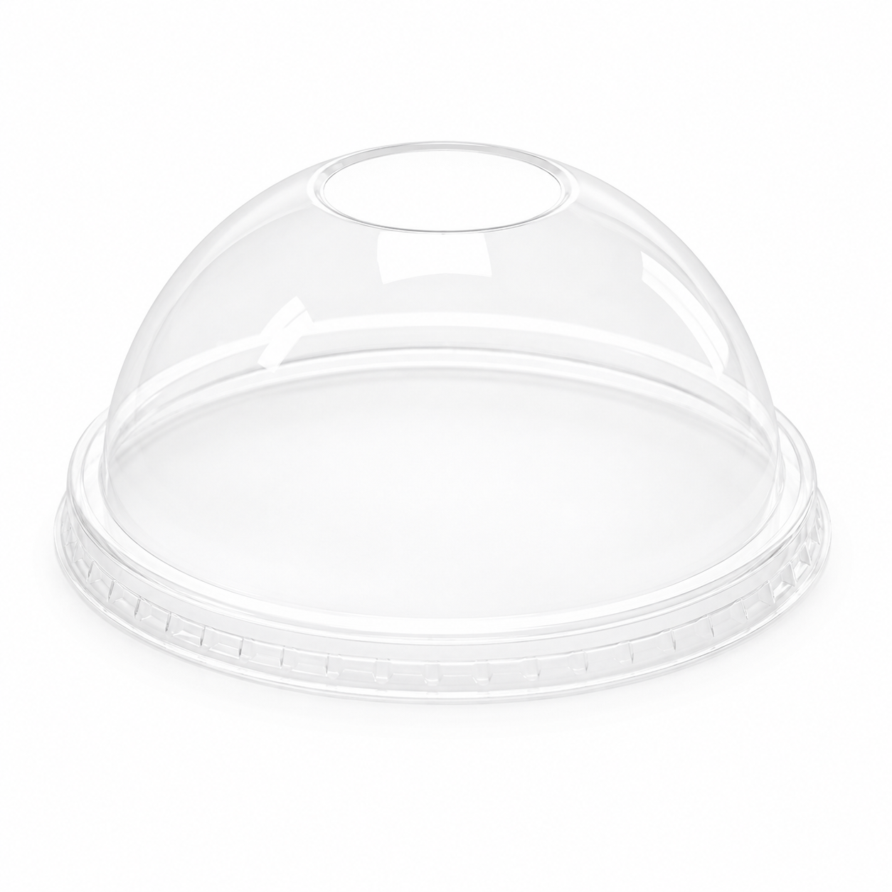 [1,000 ct] Food Container Dome Lids | PET | 96 mm