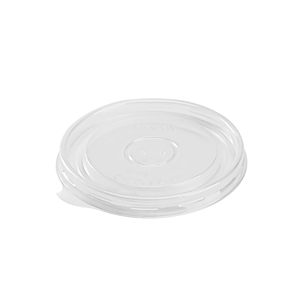 Karat 6/10oz PP Plastic Flat Lids for Paper and Gourmet Food Container