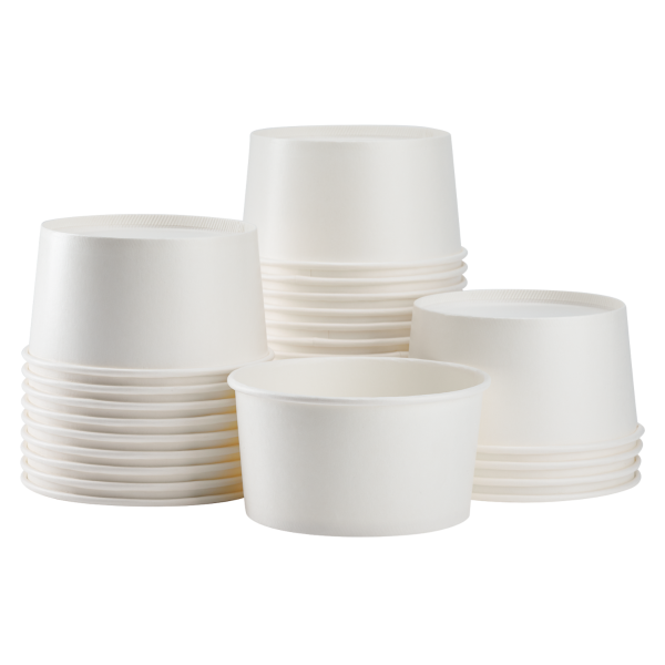 White Karat 24oz Food Containers