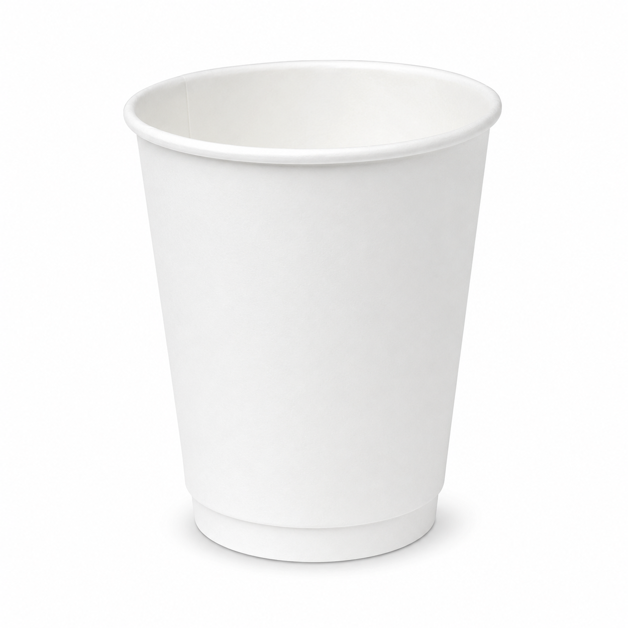 [500 ct] 12 oz Paper Coffee Cups | Insulated | 90 mm | White