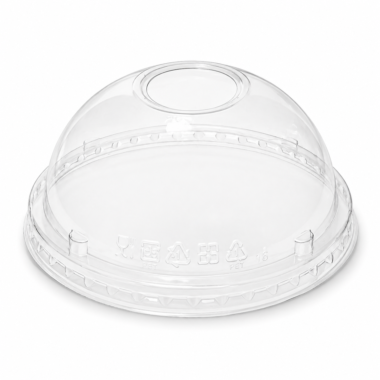 [2,000 ct] Plastic Dome Lids, PET, 95 mm
