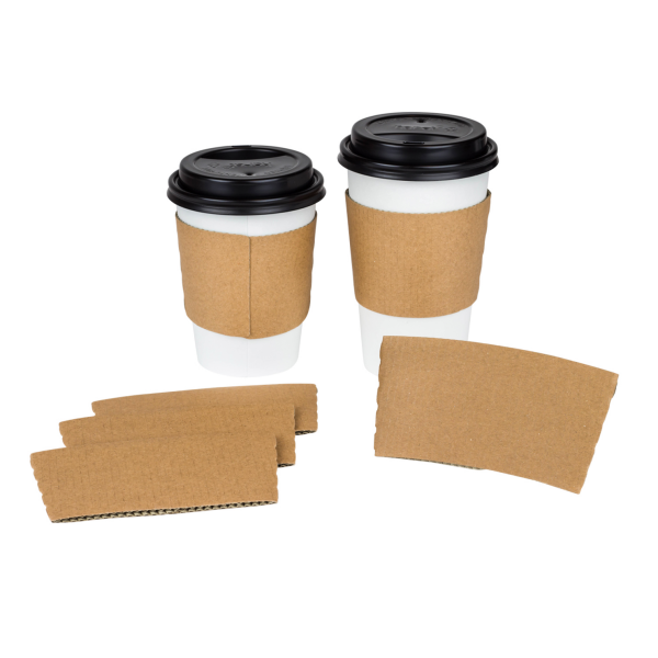 Traditional Cup Sleeves, Kraft - 1,000 pcs