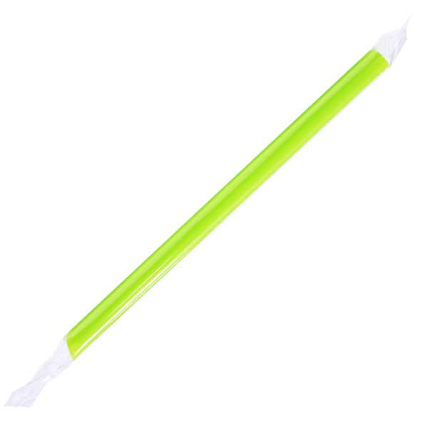 [1,600 ct] Boba Straws | Diagonal Cut | Individually Wrapped (0.39" x 9")