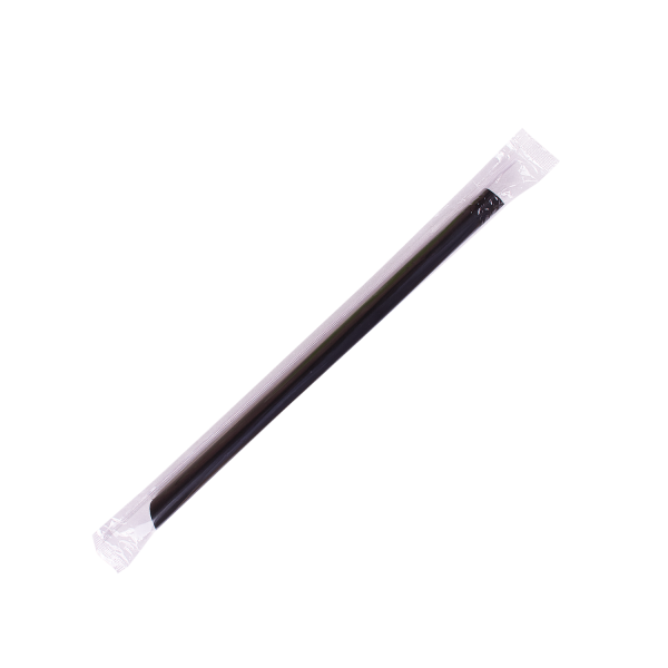 [1,600 ct] Boba Straws | Diagonal Cut | Individually Wrapped (0.39" x 9")