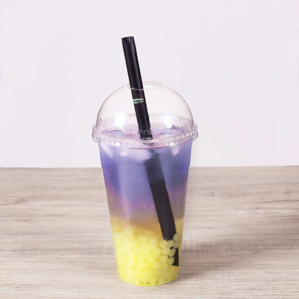 Black Karat 9'' Boba Straws (10mm) Poly Wrapped