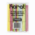 Karat 9" Diagonal Cut Boba Straws Poly Wrapped, Mixed Colors - 1,600 pcs