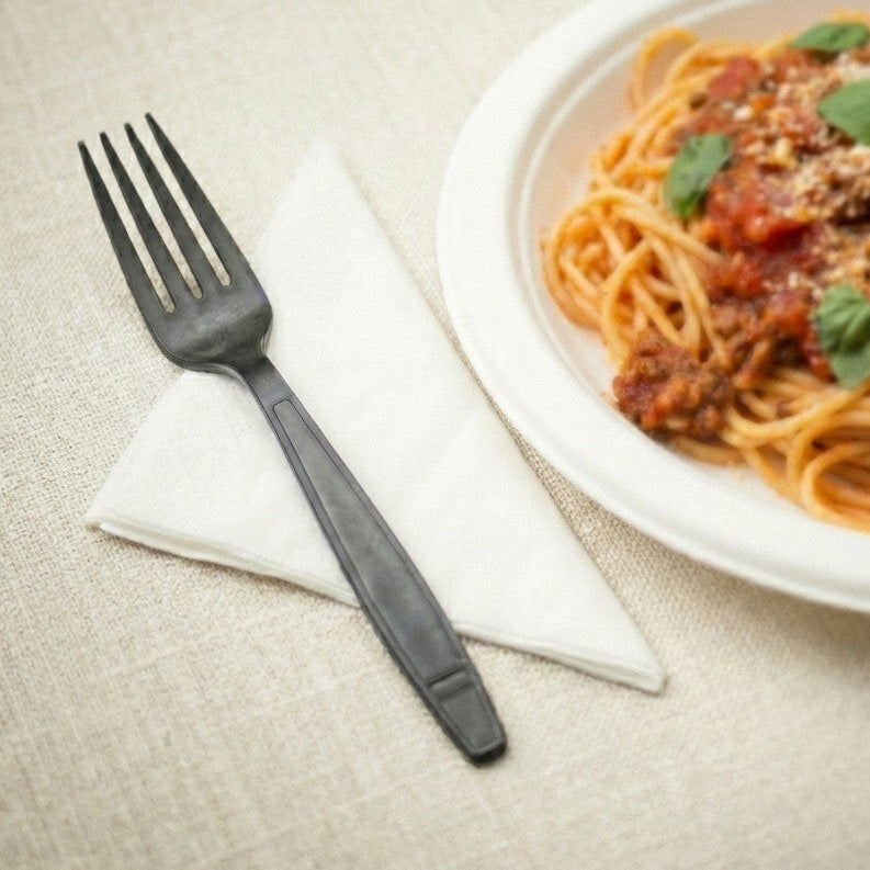 Karat Earth Heavy Weight Bio-Based Forks, Black - 1,000 pcs