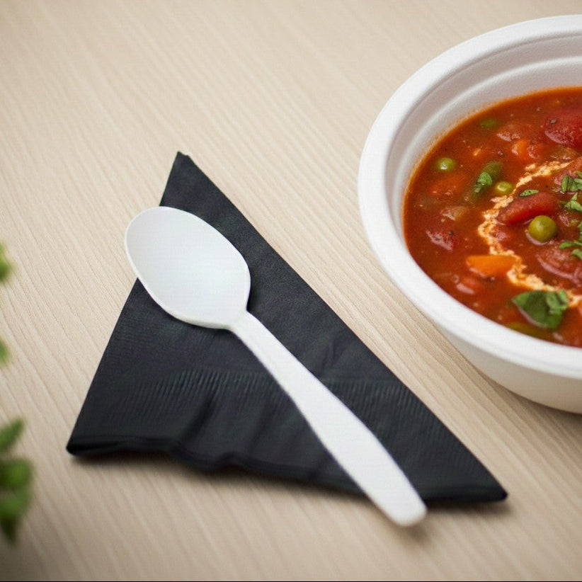 Karat Earth PLA Medium-Heavy Weight Compostable Tea Spoons Bulk Box, Natural - 1,000 pcs