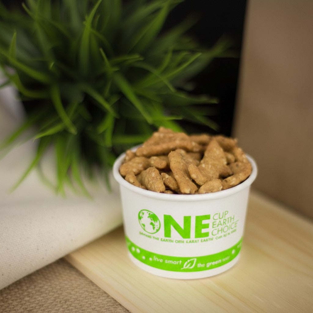 Karat Earth 4oz Eco-friendly Paper Food Containers (75.3mm), Generic Print - 1,000 pcs