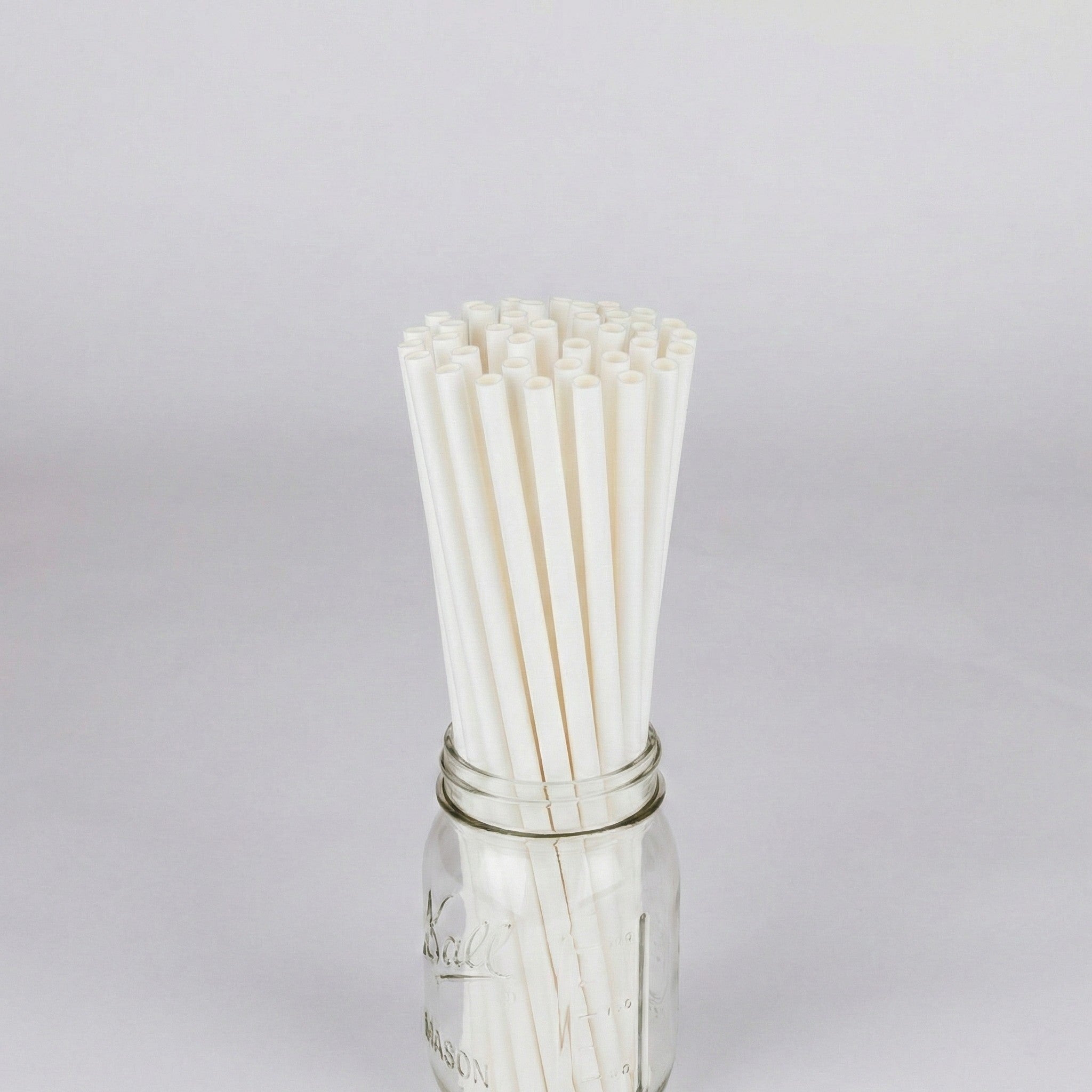 Karat Earth 10.25" Giant Paper Straw (7mm) Paper Wrapped, White - 1,200 pcs