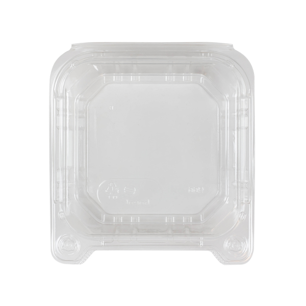 Clear Karat 6''x6'' PET Plastic Hinged Containers