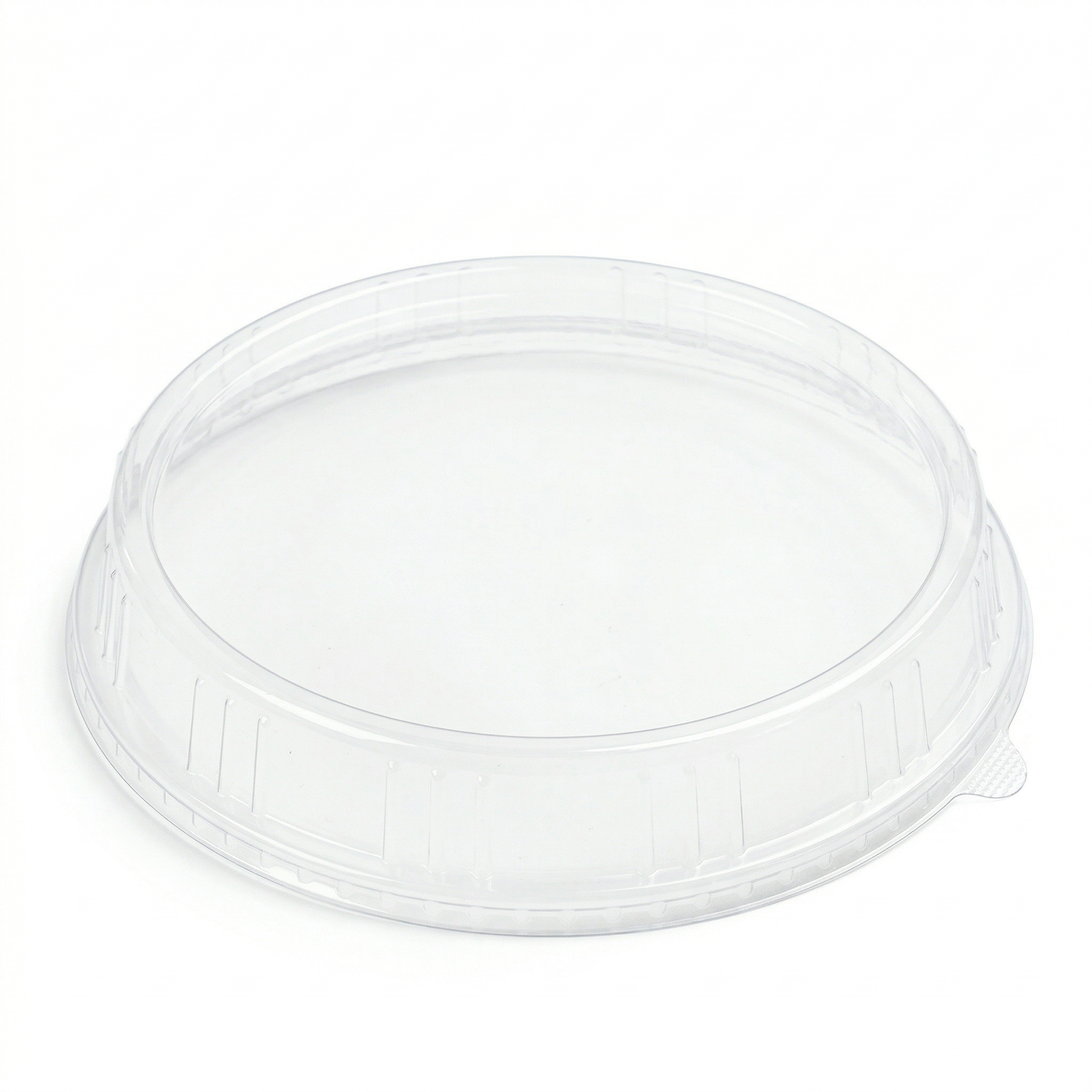 [200 ct] 12.5" x 10" Disposable Dome Lids for Oval Molded Fiber Plates | PET