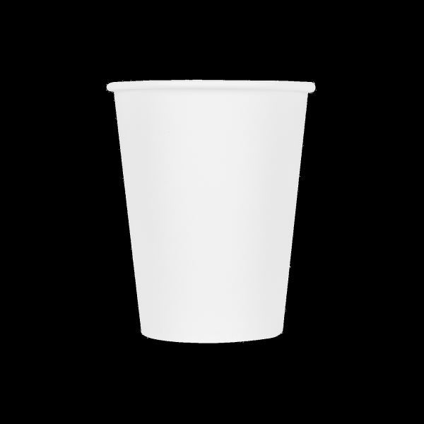 12oz Compostable Paper Hot Cups (White) - 1,000 pcs