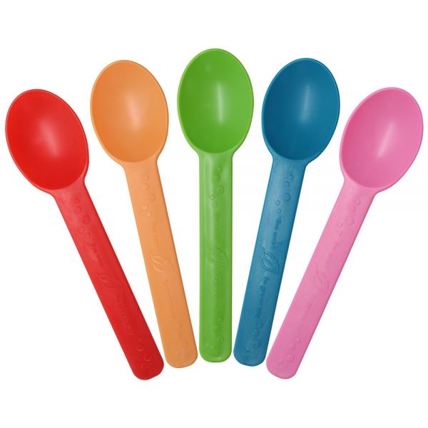 Karat Earth Heavy Weight Bio-Based Spoons, Rainbow - 1,000 pcs