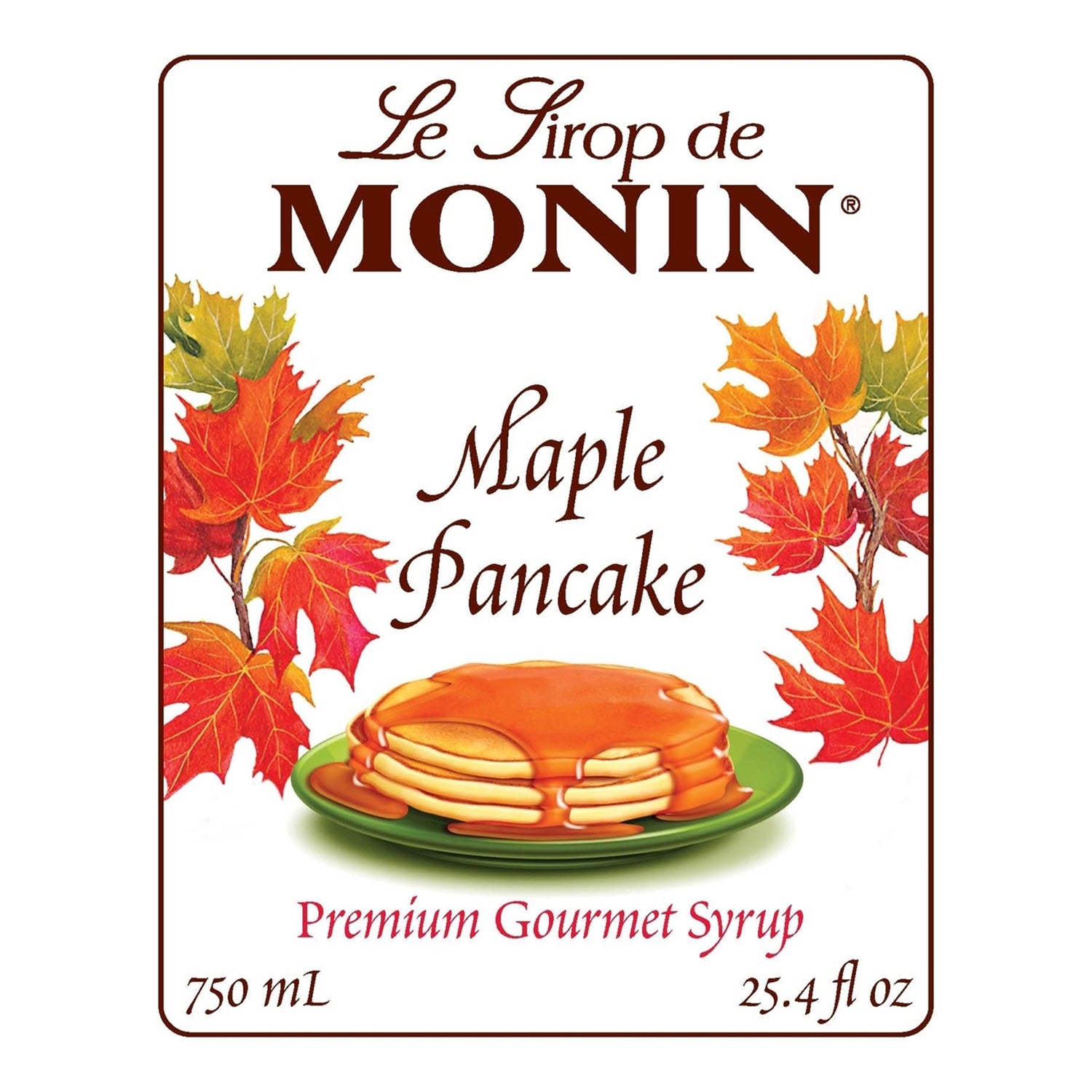 Monin Maple Pancake Syrup - Bottle (750mL)