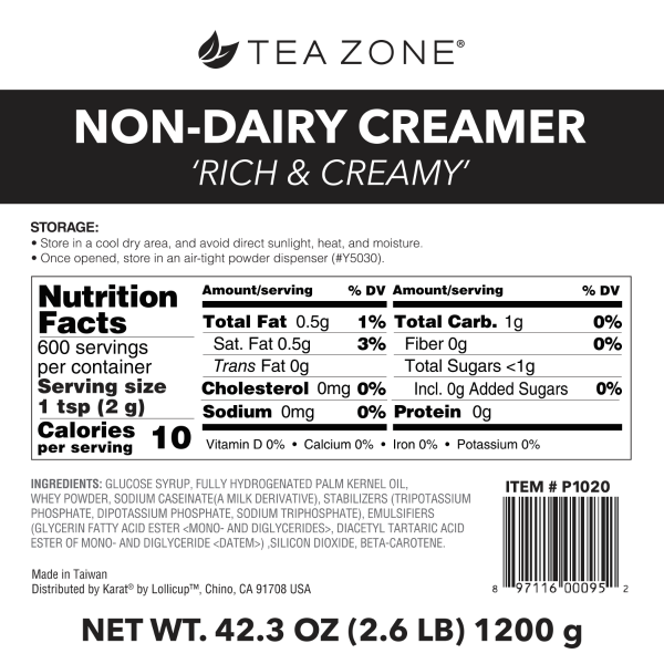 Non-Dairy Creamer Original Rich & Creamy - Case of 10 bags