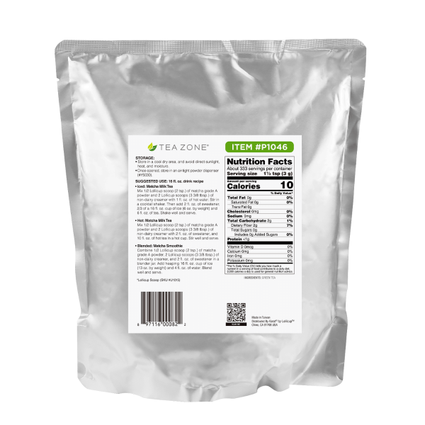 Matcha Green Tea (Grade A) Powder - Bag (2.2 lbs)