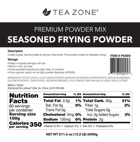 Tea Zone Seasoned Frying Powder - Bag (13.35 lbs)