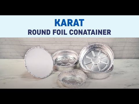 Round Aluminum To-Go Containers, 7 Dia., 500/Carton - mastersupplyonline