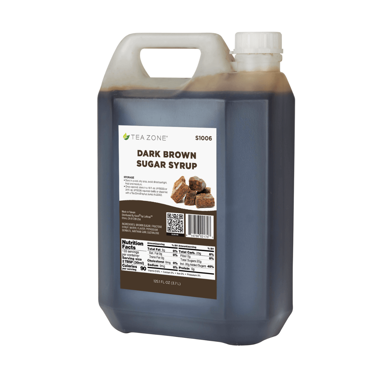 Tea Zone Dark Brown Sugar Syrup - Bottle (11.2 lbs)