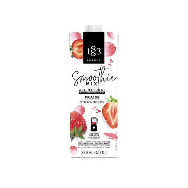 1883 Maison Routin Strawberry Smoothie Mix in 1 Liter Container