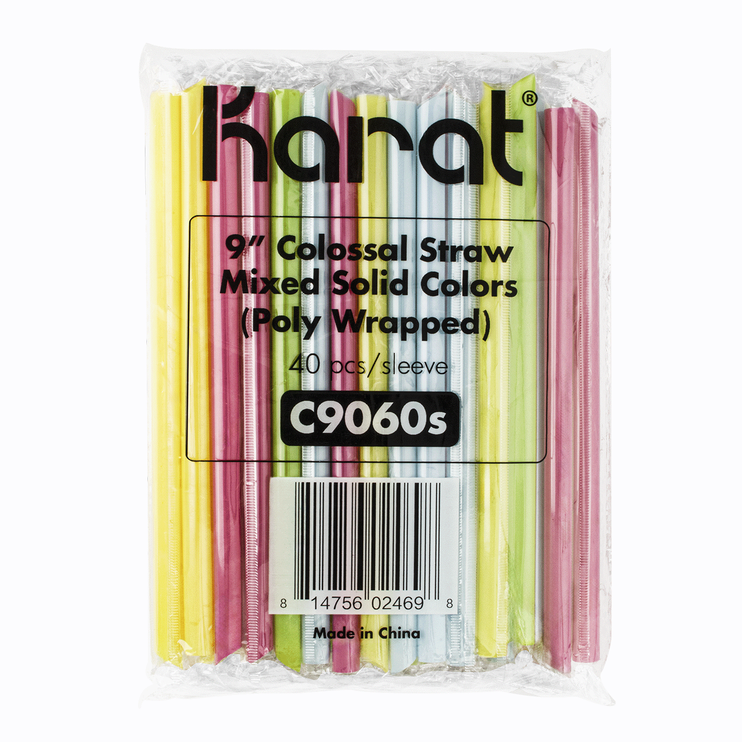 straws mixed colors