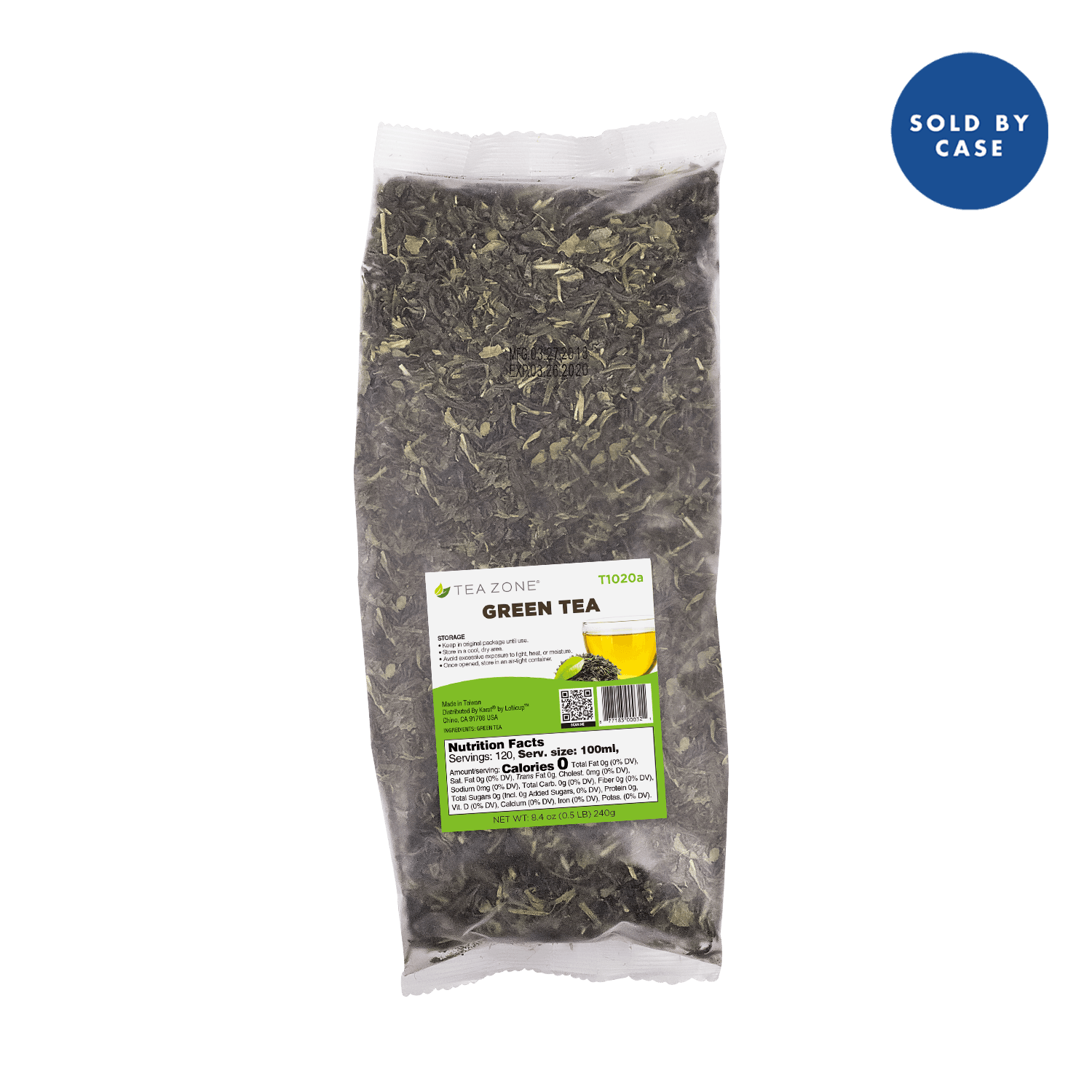 Green Tea Leaves - Case of 25 Bags