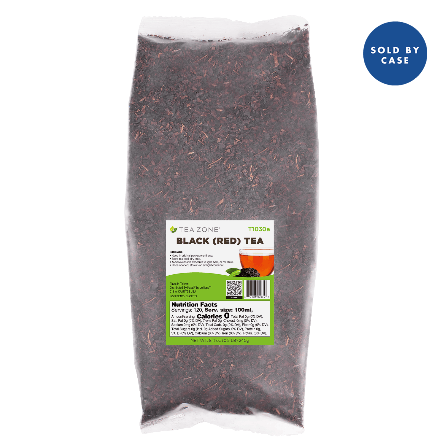 Tea Zone Black (Red) Tea Leaves - Case of 25 bags