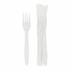 [1,000 ct] PS Plastic Heavy Weight Forks Wrapped, White