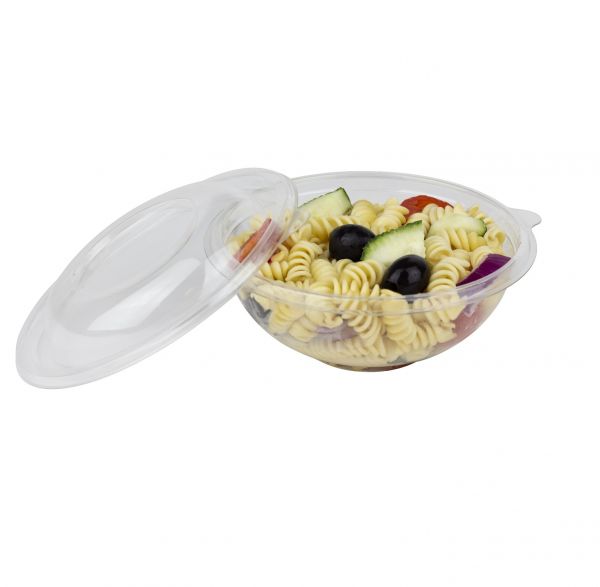 Clear Karat 16 oz Round PET Plastic Salad Bowl