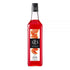 1883 Maison Routin Blood Orange syrup in a clear 1 Liter bottle.