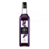 1883 Maison Routin Lavender syrup in a clear 1 Liter bottle.