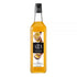 1883 Maison Routin Passion Fruit syrup in a clear 1 Liter bottle.