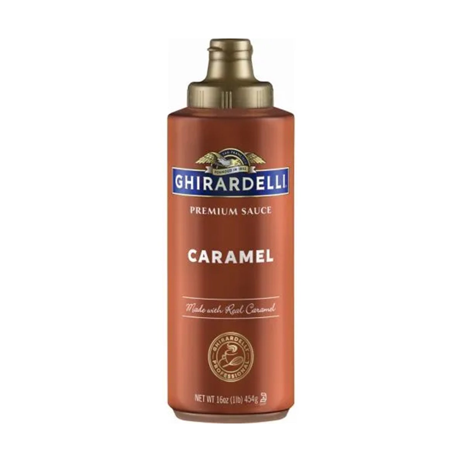 Ghirardelli Caramel Sauce in 16 fl oz squeeze bottle