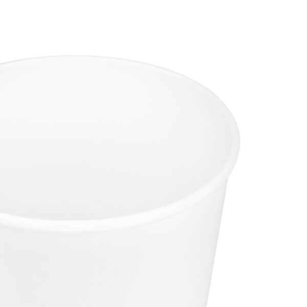 White Karat 44 oz Cold Paper Cup upper rim